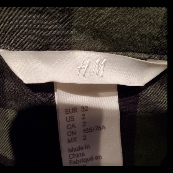 H&M plaid dresd. Size 2.pre owned. - Picture 4 of 6